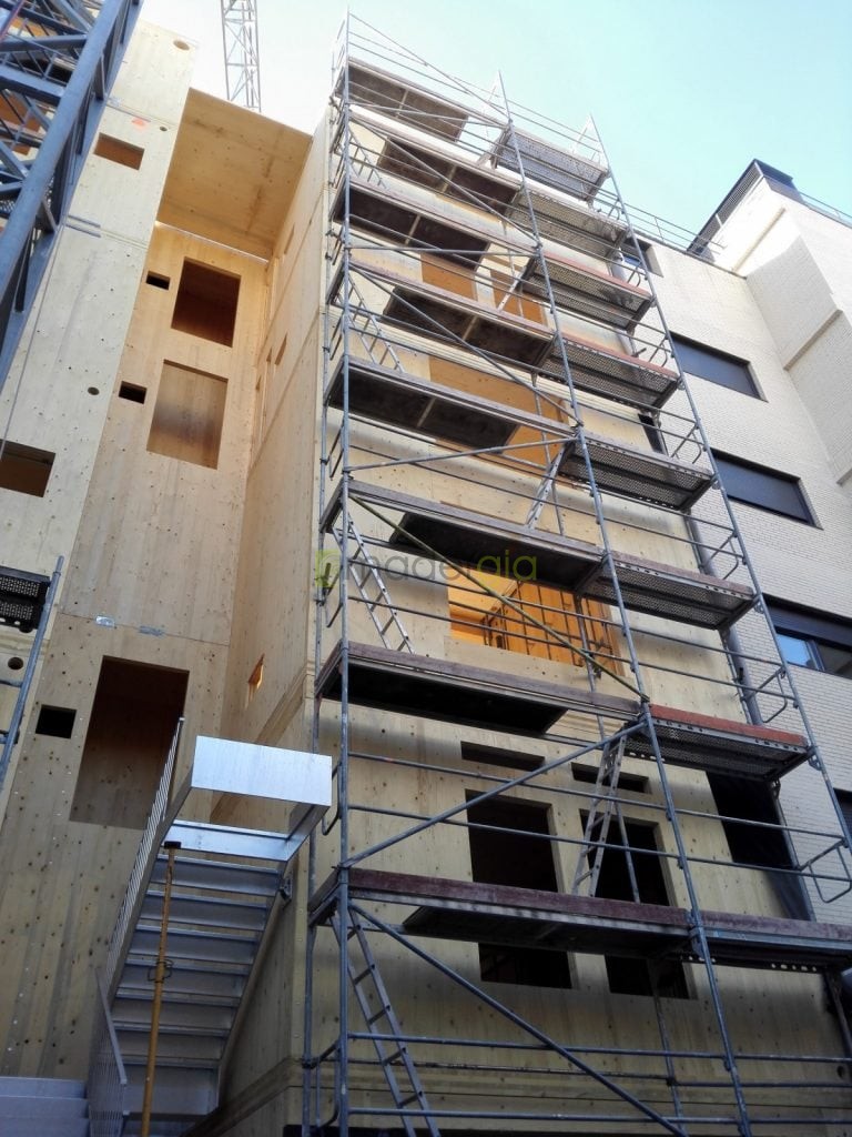 Guía técnica que identifica y analiza los principales riesgos (humedad, fuego, acústica, estética y diseño) asociados al uso estructural de la madera en edificación, proponiendo criterios preventivos para garantizar su seguridad y durabilidad.